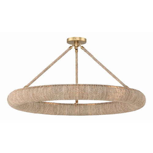 Crystorama Lighting Crystorama Lighting Oakley Soft Gold LED Semi-Flushmount Light OAK-7538-SG_CEILING
