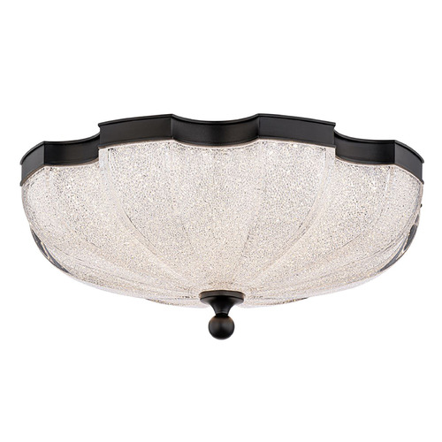 Schonbek Lighting Schonbek Worldwide Lighting Cupola Black LED Flushmount Light S2516-18R