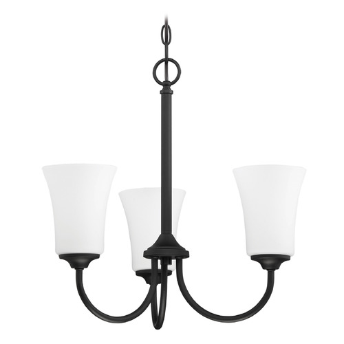 Craftmade Lighting Gwyneth Flat Black Chandelier by Craftmade Lighting 50423-FB-WG