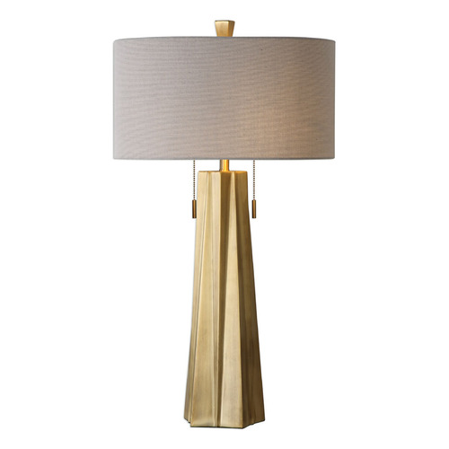 Uttermost Lighting Maris Antiqued Brass Table Lamp by Uttermost Lighting 27548