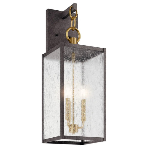 Kichler Lighting Lahden 26-Inch Outdoor Wall Light in Zinc & Brass by Kichler Lighting 59009WZC