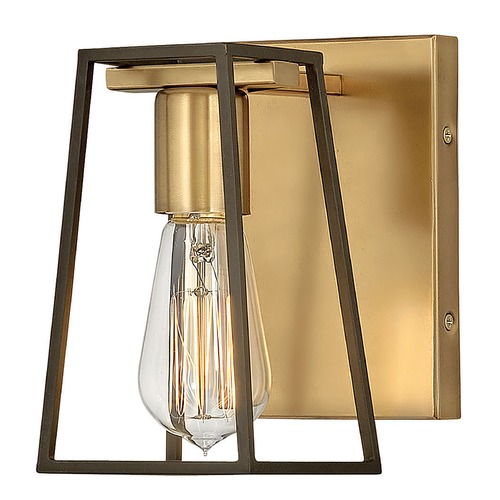 Hinkley Filmore Heritage Brass & Oil Rubbed Bronze Sconce by Hinkley Lighting 5160HB