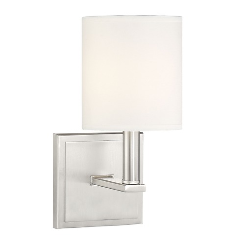 Savoy House Waverly Sconce in Satin Nickel by Savoy House 9-1200-1-SN