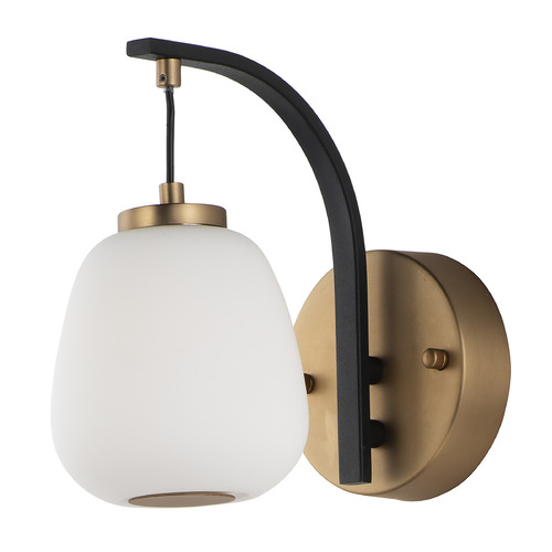 ET2 Lighting Soji LED Wall Sconce in Black & Gold by ET2 Lighting E25060-92BKGLD