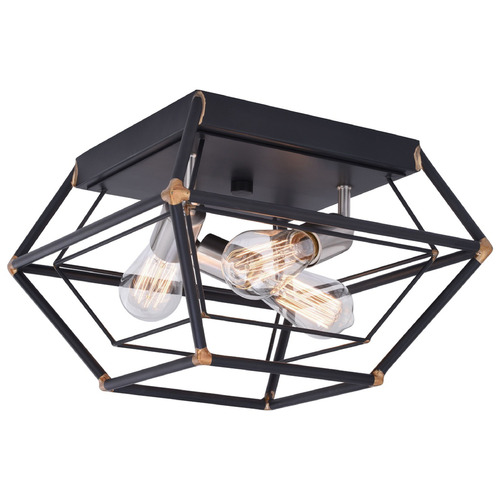 Vaxcel Lighting Vaxcel Lighting Bartlett Oil Rubbed Bronze & Satin Nickel Flushmount Light C0241