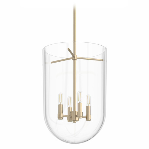 Hunter Fan Company Hunter Fan Company Sacha Alturas Gold Pendant Light with Bowl / Dome Shade 19386