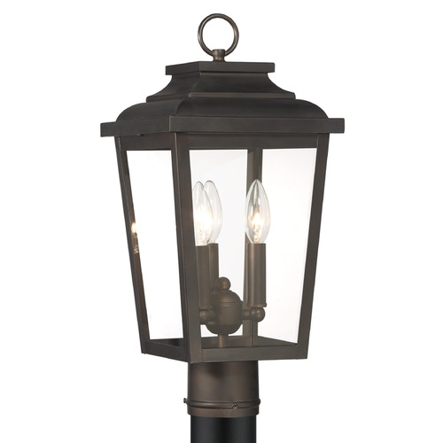 Minka Lavery Irvington Manor 3-Light Post Light in Chelsea Bronze by Minka Lavery 72176-189-C