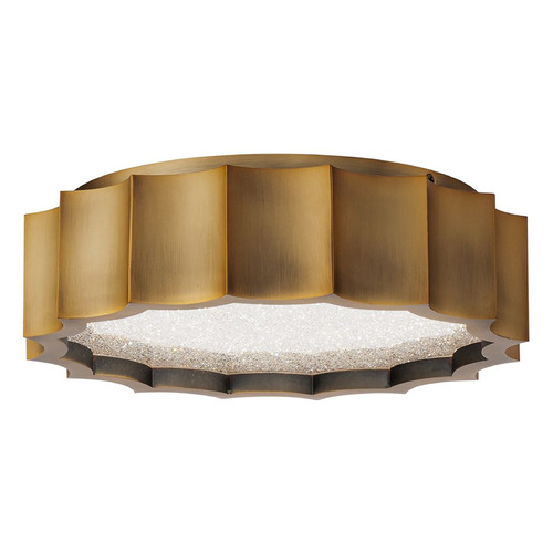 Schonbek Lighting Schonbek Worldwide Lighting Tarte Aged Brass LED Flushmount Light S8412-700R