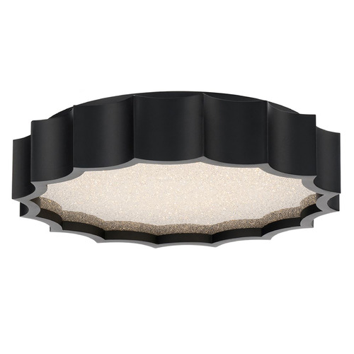 Schonbek Lighting Schonbek Worldwide Lighting Tarte Black LED Flushmount Light S8416-18R