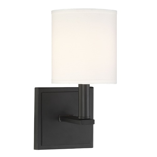 Savoy House Waverly Matte Black Sconce by Savoy House 9-1200-1-89