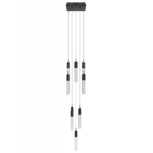 Avenue Lighting Glacier Snow 13-Light LED Pendant in Black by Avenue Lighting HF1905-13-GL-BK-SNW