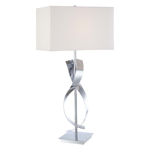 George Kovacs Lighting 33-Inch Table Lamp in Chrome by George Kovacs P723-077