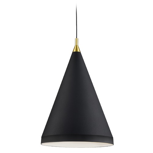 Kuzco Lighting Dorothy Black & Gold Pendant by Kuzco Lighting 492716-BK/GD