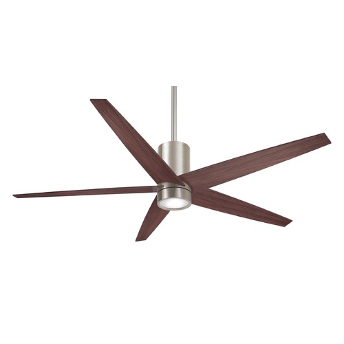 Minka Aire Symbio 56-Inch LED Fan in Brushed Nickel by Minka Aire F828-BN/DW