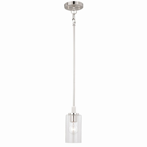 Vaxcel Lighting Addison 4.75-Inch Mini Pendant in Satin Nickel by Vaxcel Lighting P0239