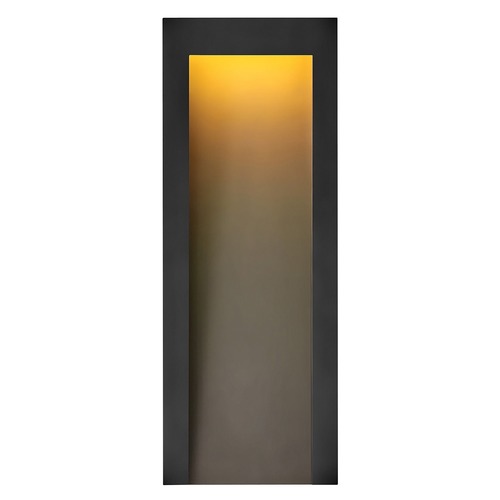 Hinkley Taper Textured Black LED Outdoor Wall Light 3000K by Hinkley Lighting 2145TK
