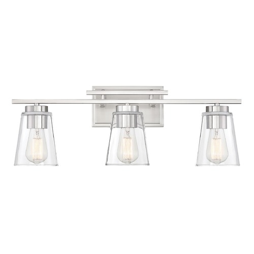 Savoy House Calhoun 3-Light Satin Nickel Bath Bar by Savoy House 8-1020-3-SN