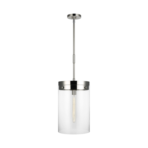 Visual Comfort Studio Collection Chapman & Meyers Garrett 29.50-Inch Tall Garrett Polished Nickel Pendant by Visual Comfort Studio CP1011PN