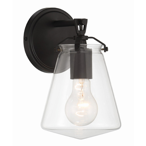 Crystorama Lighting Crystorama Lighting Voss Matte Black Sconce VSS-7001-MK