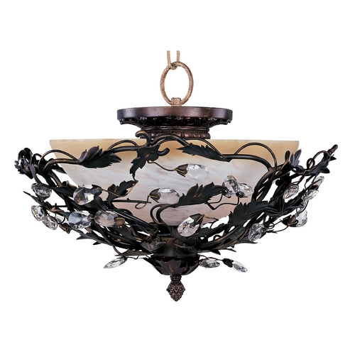 Maxim Lighting Elegante Oil Rubbed Bronze Semi-Flush Mount by Maxim Lighting 2859OI