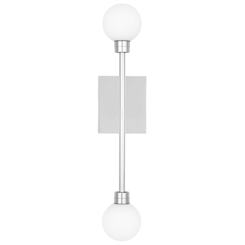 Visual Comfort Modern Collection Mara LED Wall Sconce in Polished Nickel by Visual Comfort Modern  700WSMRAN-LED927