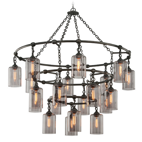 Troy Lighting Troy Lighting Gotham Aged Pewter LED Chandelier F4426-APW