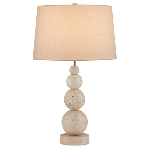 Currey and Company Lighting Currey and Company Niobe Natural Table Lamp with Empire Shade 6000-0915