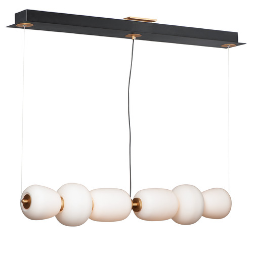 ET2 Lighting Soji 40-Inch LED Linear Pendant in Black & Gold by ET2 Lighting E25068-92BKGLD