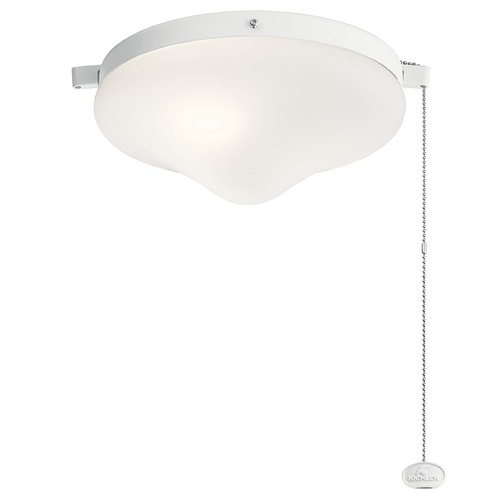 Kichler Lighting 10.25-Inch LED Fan Light Kit in Matte White by Kichler Lighting 380010MWH
