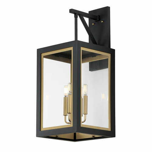 Maxim Lighting Neoclass 4-Light Outdoor Wall Light in Black & Gold by Maxim Lighting 30056CLBKGLD