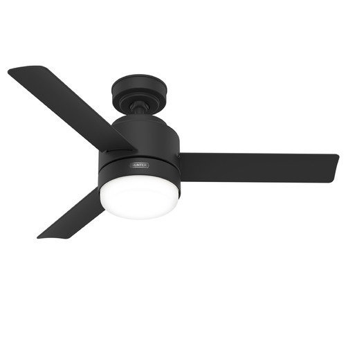 Hunter Fan Company Hunter Fan Company Gilmour Matte Black LED Ceiling Fan with Light 51844