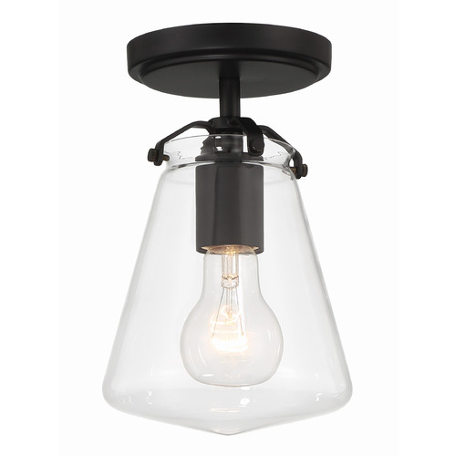 Crystorama Lighting Crystorama Lighting Voss Matte Black Semi-Flushmount Light VSS-7002-MK_CEILING