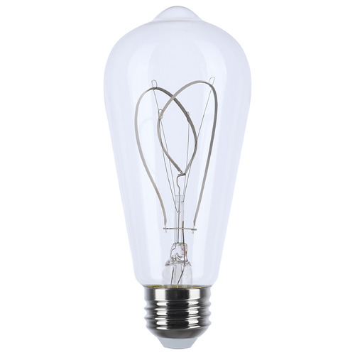 Satco Lighting Reminiscent 6W ST19 2700K Flex Gray Filament LED Bulb by Satco S10525