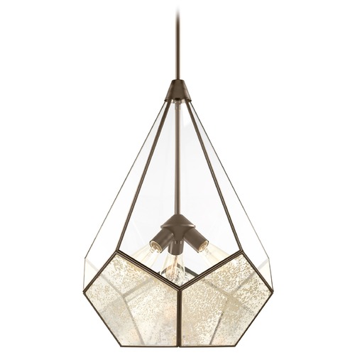 Progress Lighting Cinq Pendant in Light in Bronze by Progress Lighting P5322-20