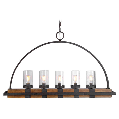 Uttermost Lighting Kalizma Home Atwood Deep Weathered Bronze Island Light by Uttermost Lighting 21328