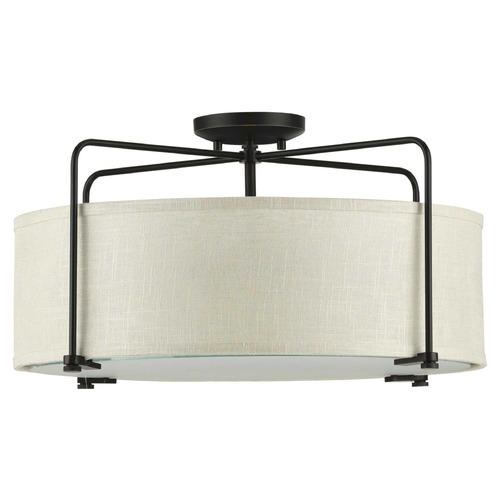 Progress Lighting Kempsey Antique Bronze Semi-Flush Mount by Progress Lighting P350110-020