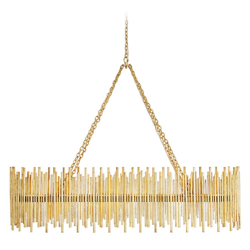 Arteriors Home Lighting Prescott Oval Chandelier in Gold Leaf by Arteriors Home 84038