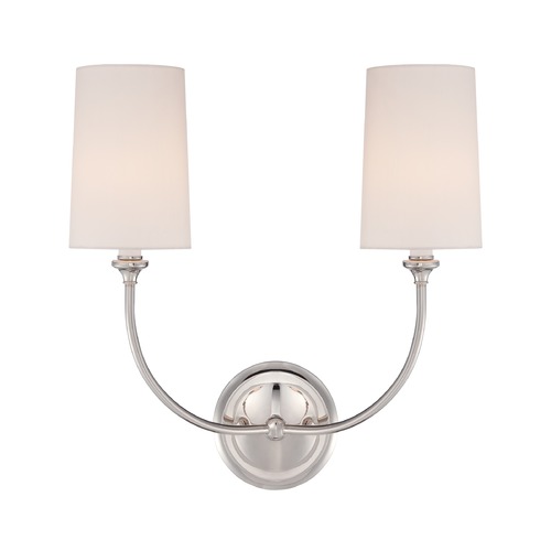 Crystorama Lighting Crystorama Lighting Sylvan Polished Nickel Sconce 2242-PN