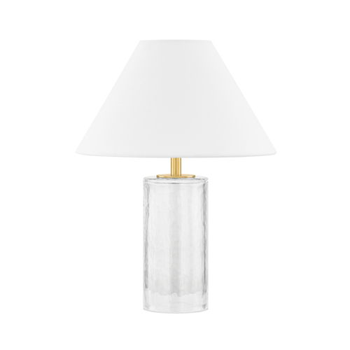 Mitzi by Hudson Valley Mandy 16-Inch Table Lamp in Aged Brass by Mitzi by Hudson Valley HL971201-AGB