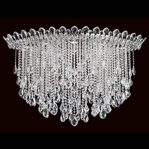 Schonbek Lighting Schonbek Worldwide Lighting Trilliane Strands Polished Stainless Steel Flushmount Light TR4802N-401R