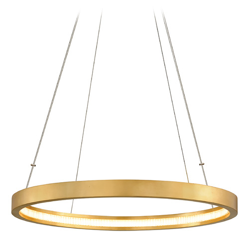 Corbett Lighting Corbett Lighting Jasmine Gold Leaf LED Pendant Light 284-42-GL