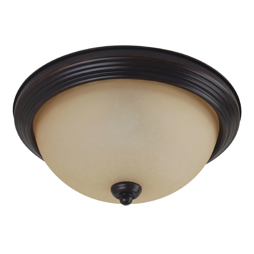 Generation Lighting Geary 10.50-Inch Flush Mount in Bronze by Generation Lighting 77063-710