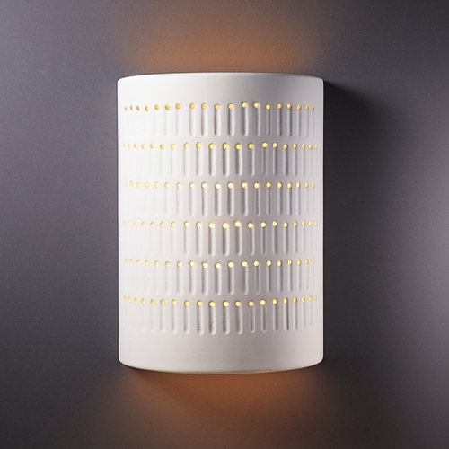 Justice Design Group Sconce Wall Light in Bisque by Justice Design Group CER-2295-BIS
