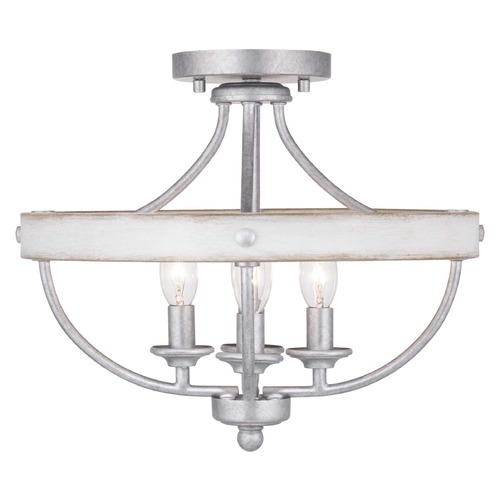 Progress Lighting Gulliver Galvanized 4-Light Semi-Flush Mount by Progress Lighting P350117-141