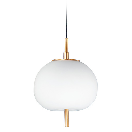 ET2 Lighting Quest LED Mini Pendant in Black & Gold by ET2 Lighting E25111-92BKGLD