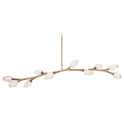 ET2 Lighting Blossom 70.50-Inch LED Linear Pendant in Aged Brass by ET2 Lighting E32797-93NAB