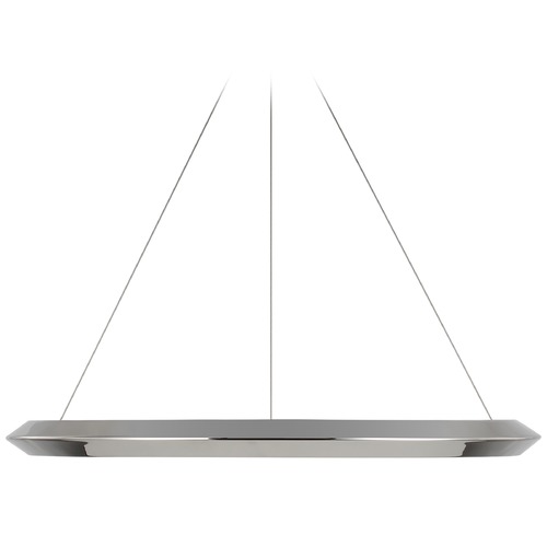 Visual Comfort Signature Collection Peter Bristol Encircle 28-Inch Chandelier in Nickel by Visual Comfort Signature PB5150PN