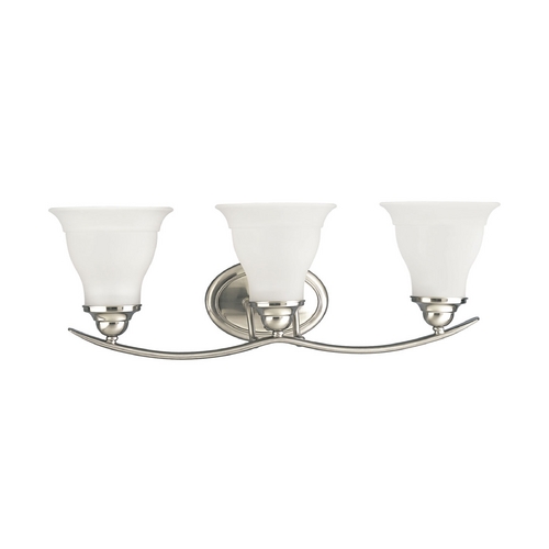 Progress Lighting Trinity Bathroom Light in Brushed Nickel by Progress Lighting P3192-09