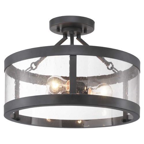 Progress Lighting Gresham Graphite Semi-Flush Mount by Progress Lighting P350119-143