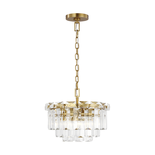 Visual Comfort Studio Collection Chapman & Meyers Arden Burnished Brass & Crystal Chandelier by Visual Comfort Studio CC1254BBS